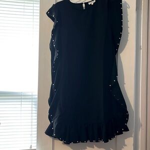 Very classy black side beaded dress